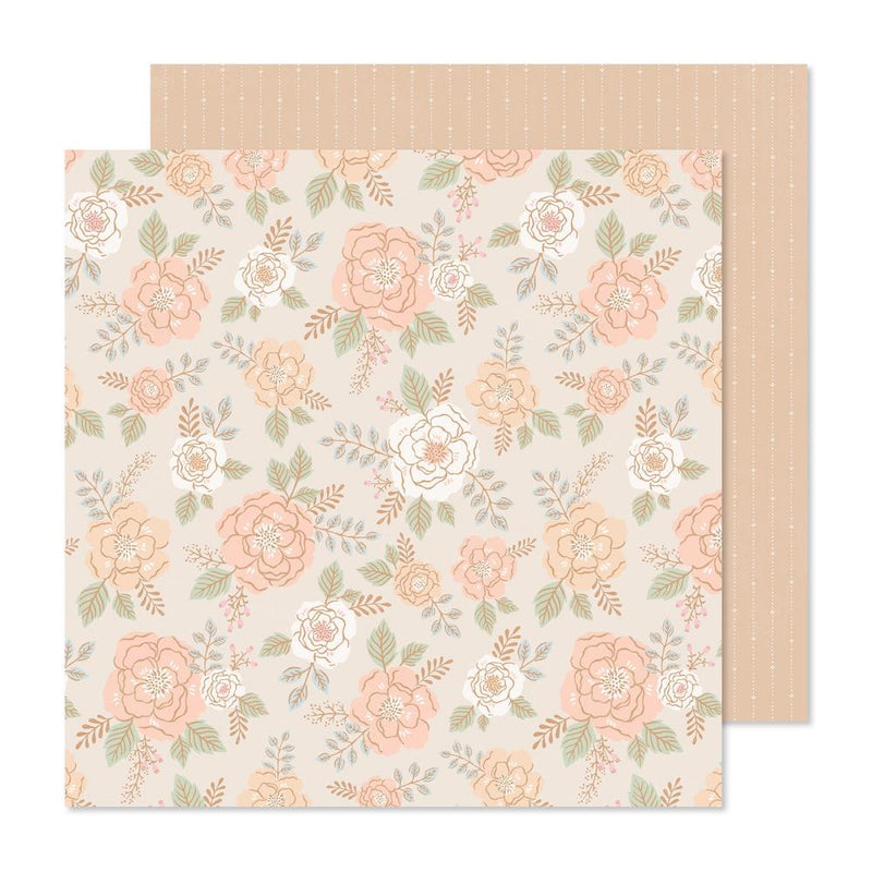 Crate Paper - Gingham Garden - Double-Sided Cardstock 12"X12" - Fresh Air