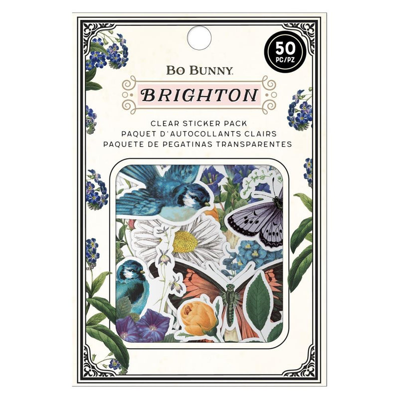 BoBunny - Brighton - Die-Cut Clear Stickers