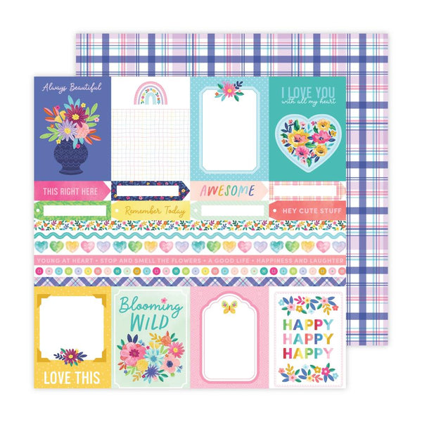 Paige Evans - Blooming Wild - Double-Sided Cardstock 12"X12" Paper 1