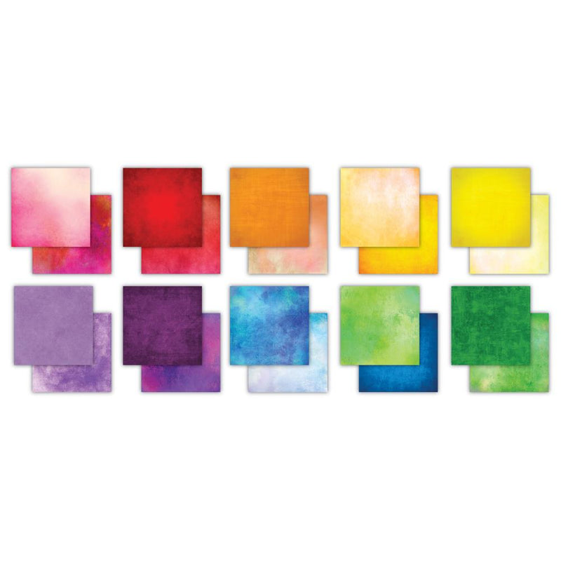 Craft Consortium - Double-Sided Paper Pad 12"X12" - Over The Rainbow