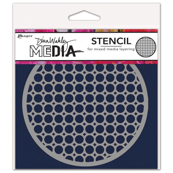 Dina Wakley - Media Stencils 5"X5" - Coasters 2