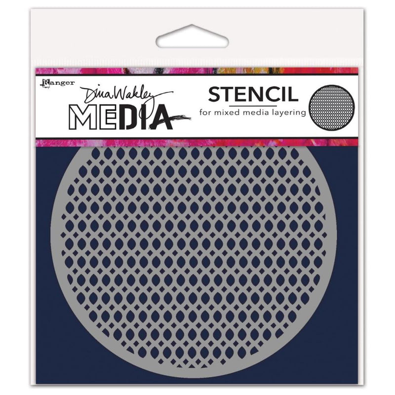 Dina Wakley - Media Stencils 5"X5" - Coasters 3