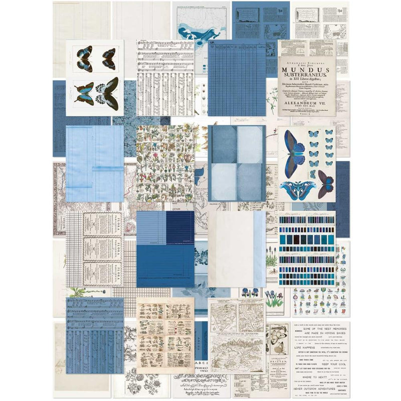 49 And Market - Color Swatch: Inkwell - Collage Sheets 6"X8" 40/Pkg