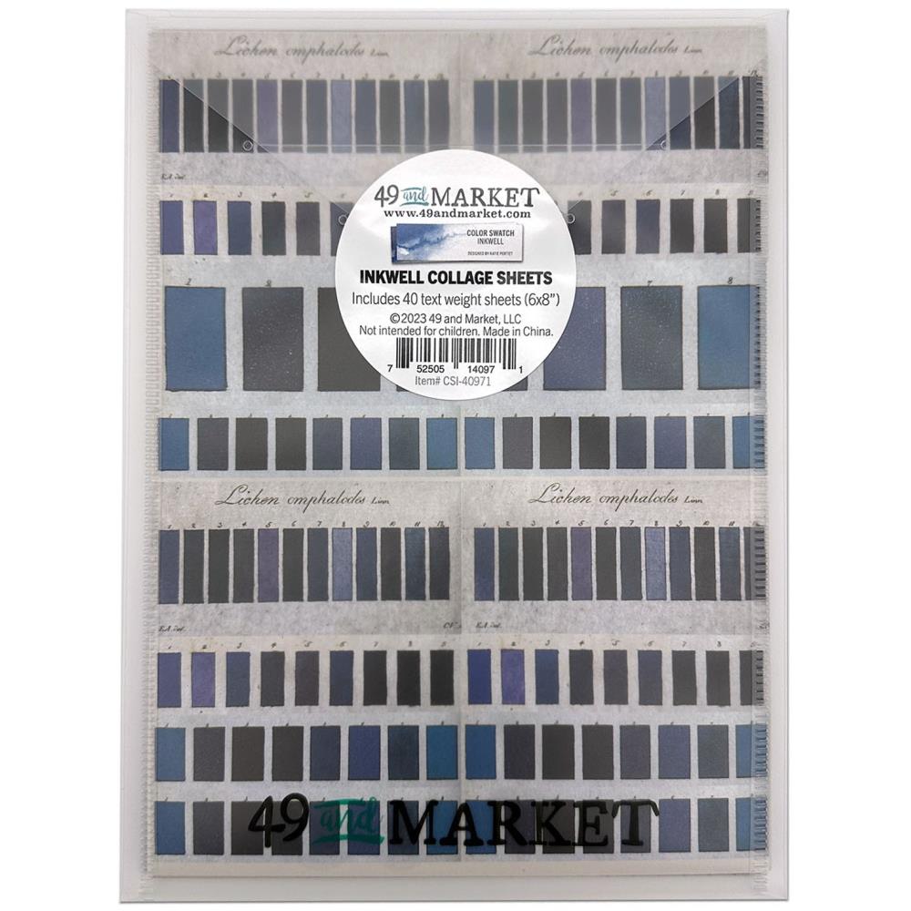 49 And Market - Color Swatch: Inkwell - Collage Sheets 6