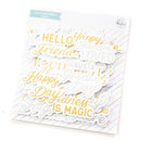 Pinkfresh Studio - Foiled Ephemera Pack - Sentiments 5