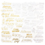 Pinkfresh Studio - Foiled Ephemera Pack - Sentiments 5
