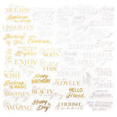 Pinkfresh Studio - Foiled Ephemera Pack - Sentiments 5