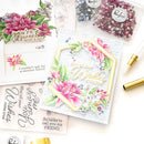 Pinkfresh Studio - Clear Stamp Set 4"X12" - Artistic Dahlia