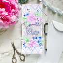 Pinkfresh Studio - Stencils 4"X9" - Artistic Dahlia Layering