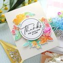 Pinkfresh Studio - Stencils 4"X9" - Artistic Dahlia Layering