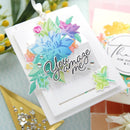 Pinkfresh Studio - Stencils 4"X9" - Artistic Dahlia Layering