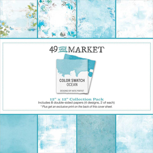 49 And Market - Color Swatch: Ocean - Collection Pack 12"X12"