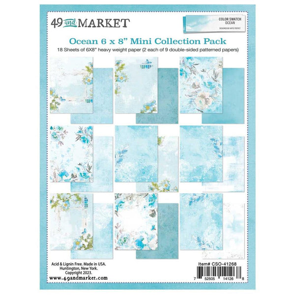 49 And Market - Color Swatch: Ocean - Mini Collection Pack 6"X8"