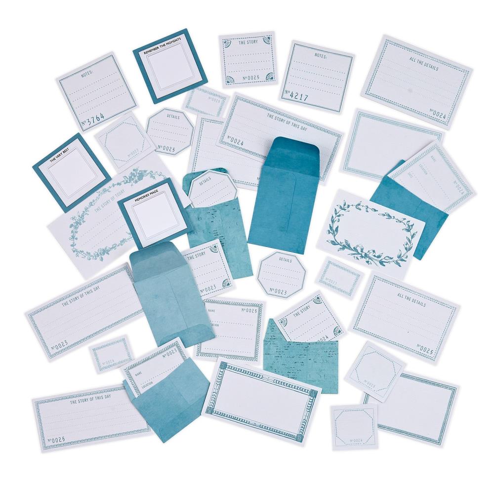 49 And Market - Color Swatch: Ocean - Envelope Bits