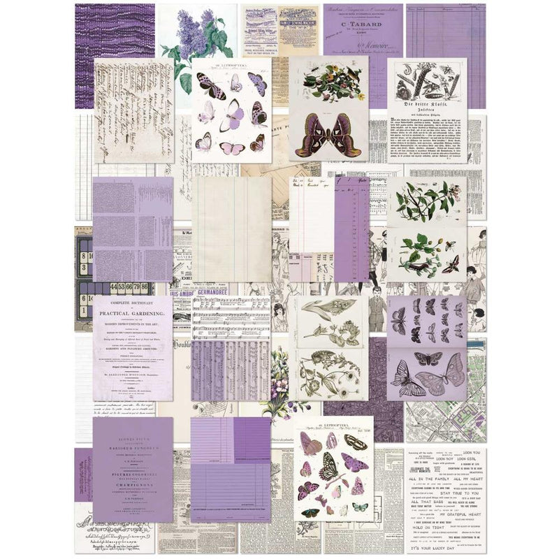 49 And Market - Color Swatch: Lavender - Collage Sheets 6"X8" 40/Pkg