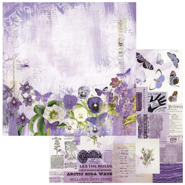 49 And Market - Spectrum Gardenia - Double-Sided Cardstock 12"X12" - Classics - Violaceous