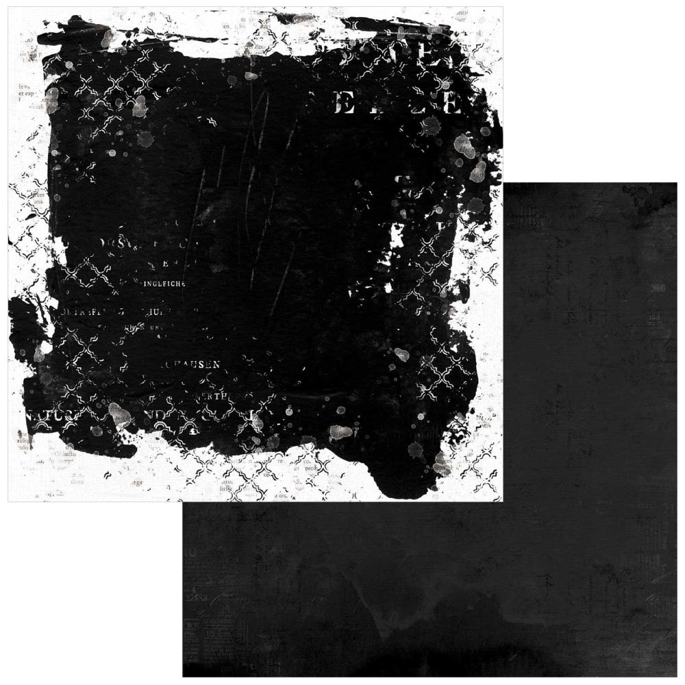 49 And Market - Spectrum Gardenia - Double-Sided Cardstock 12"X12" - Soilds - Black