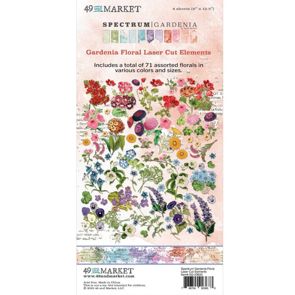 49 And Market - Spectrum Gardenia - Laser Cut Outs - Floral