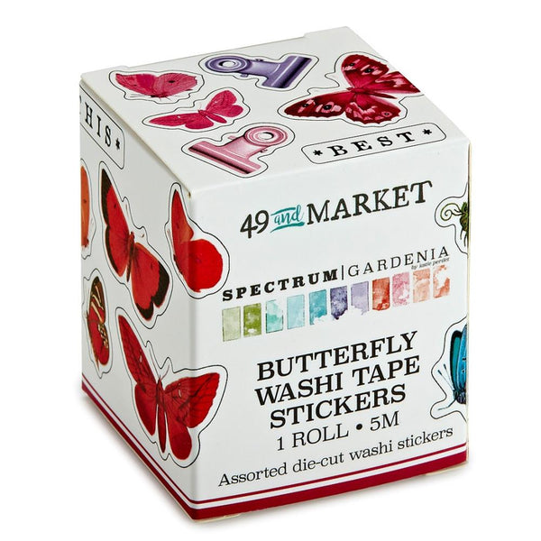 49 And Market - Spectrum Gardenia - Washi Sticker Roll - Butterfly