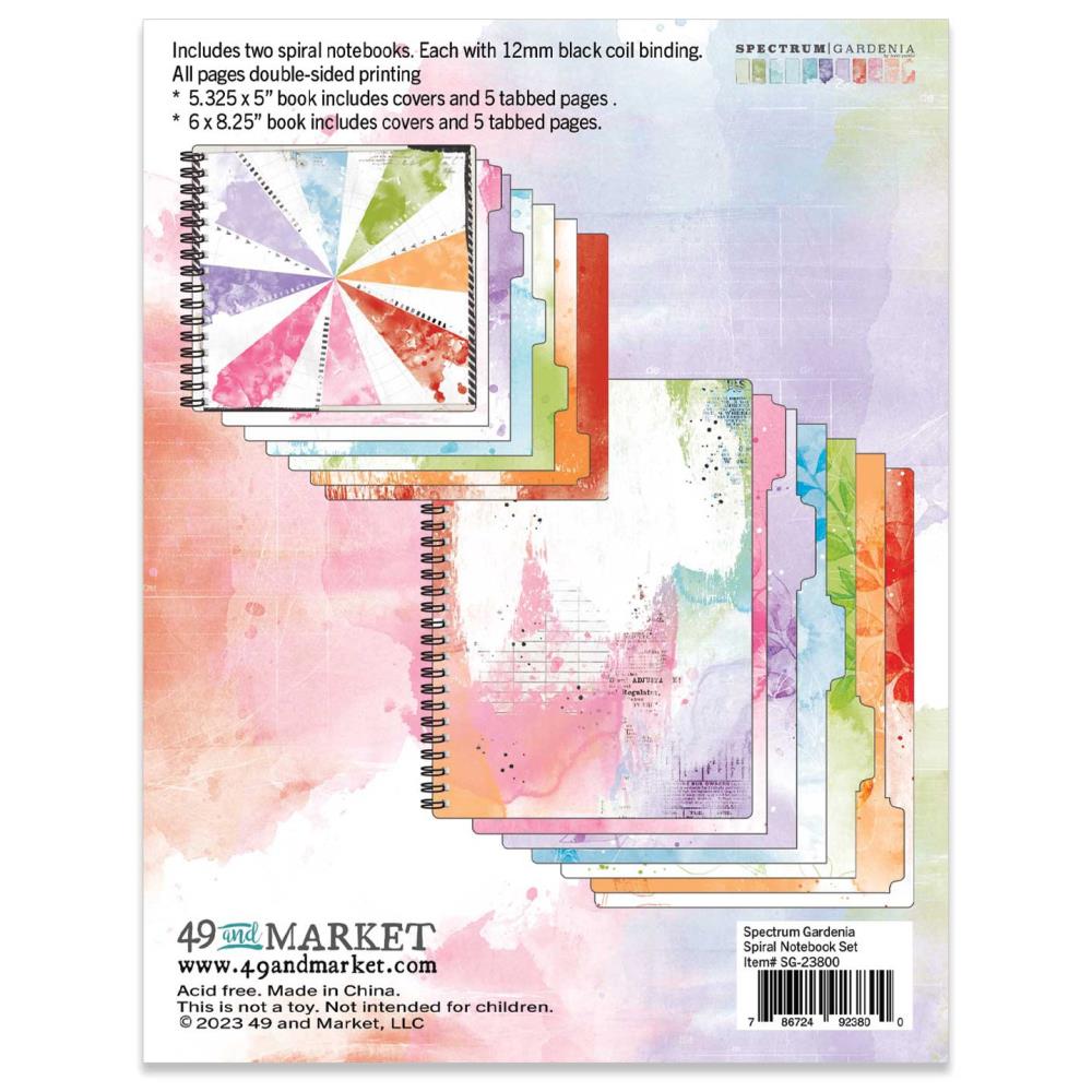 49 And Market - Spectrum Gardenia - Spiral Notebook Set