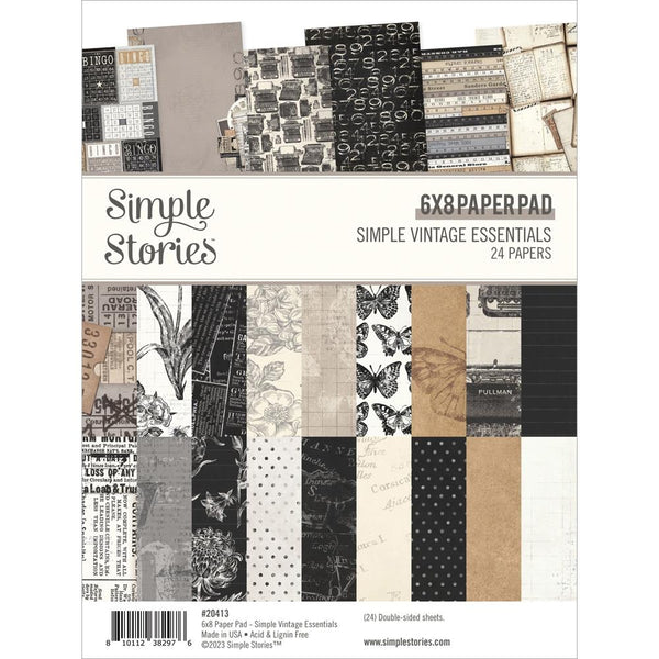 Simple Stories - Simple Vintage Essentials - Double-Sided Paper Pad 6"X8"