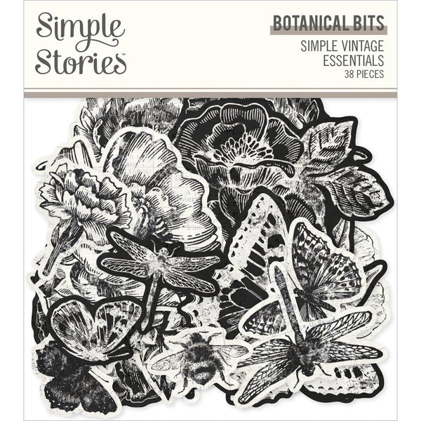 Simple Stories - Simple Vintage Essentials - Bits & Pieces Die-Cuts - Botanical