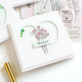 Pinkfresh Studio - Stencils 4.25"X5.25" - With Love Layering