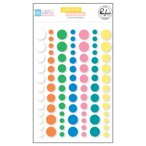 Pinkfresh Studio - Sunshine On My Mind - Matte Enamel Dot Stickers