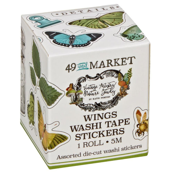 49 And Market - Nature Study - Washi Sticker Roll - Wings
