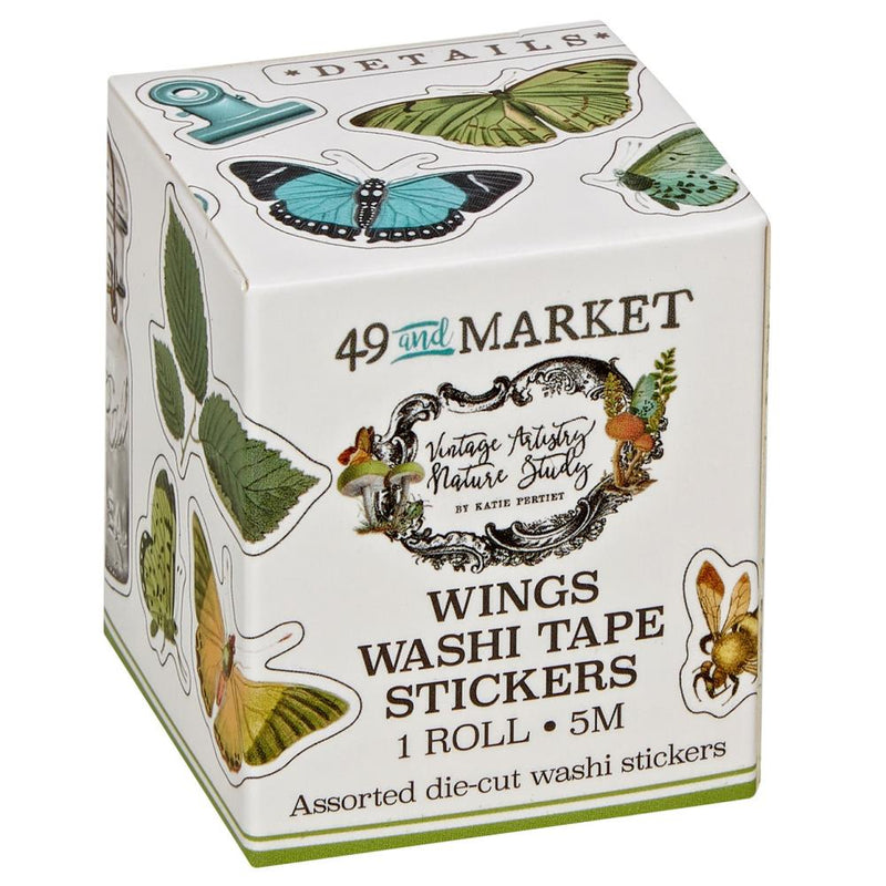 49 And Market - Nature Study - Washi Sticker Roll - Wings