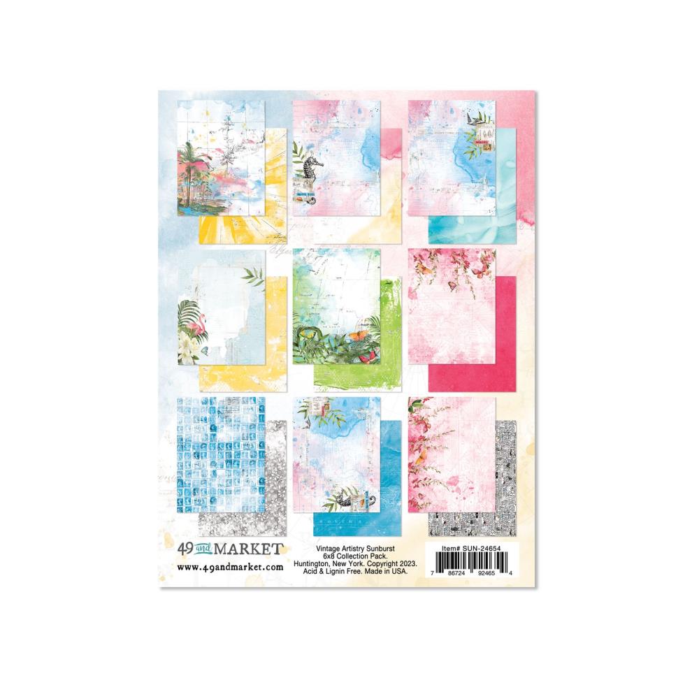 49 And Market - Vintage Artistry Sunburst - Collection Pack 6"X8"
