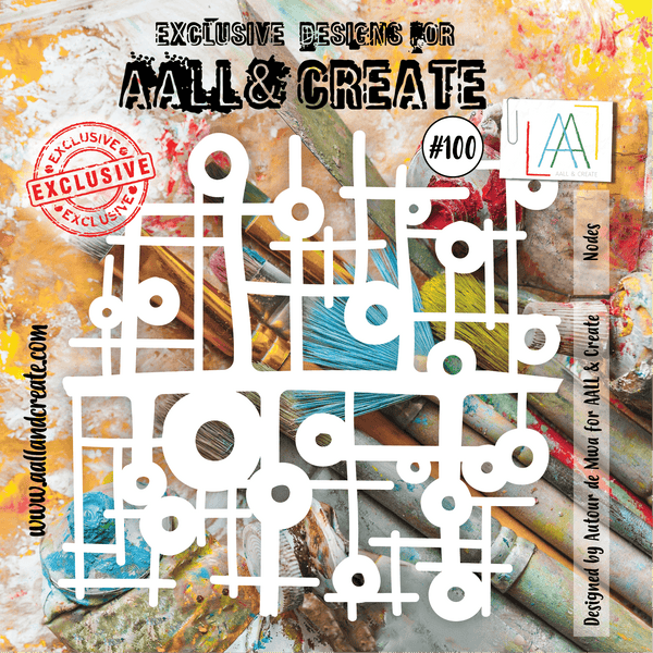 AALL & CREATE - 6"X6" STENCIL - NODES #100