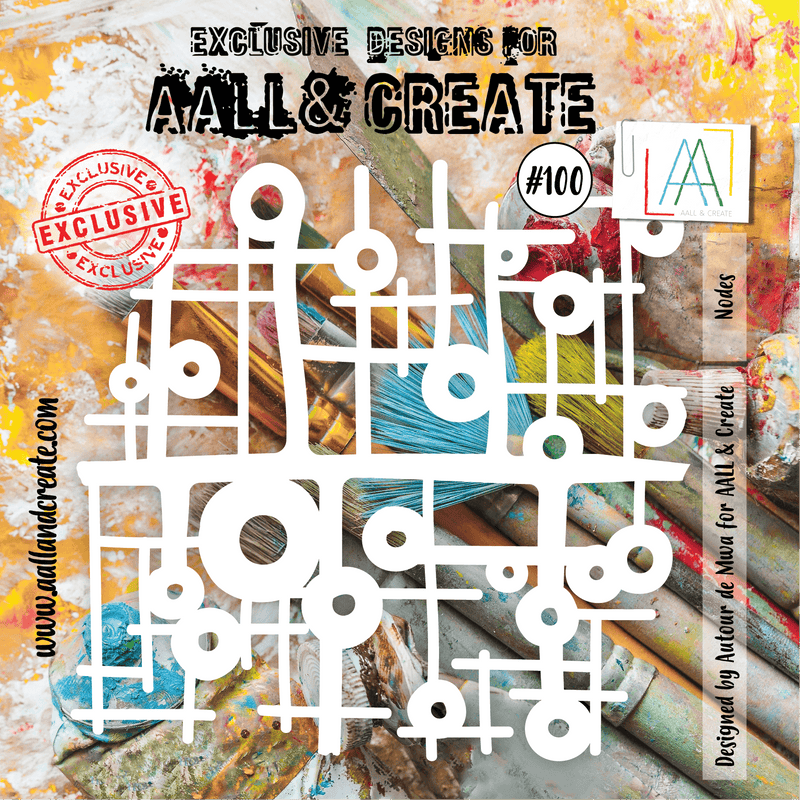 AALL & CREATE - 6"X6" STENCIL - NODES