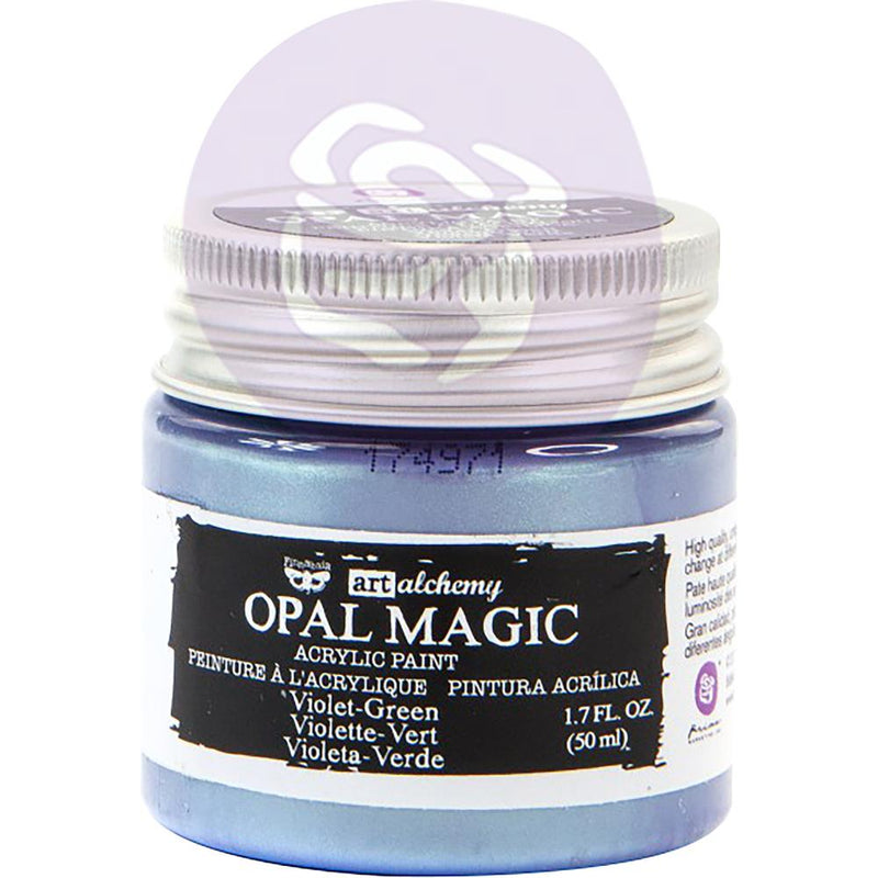 Prima - Finnabair - Art Alchemy - Opal Magic Acrylic Paint - Violet/Green