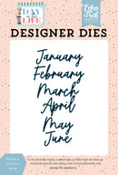 Echo Park - Day In The Life - January to June Word Die Set