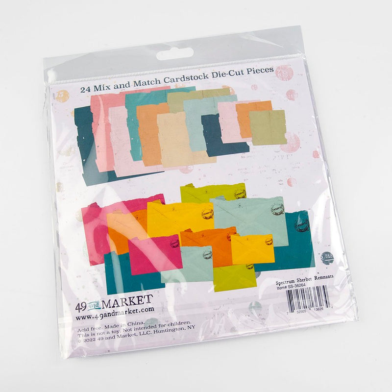 49 and Market - Spectrum Sherbet - Die Cut Pieces - Remnants