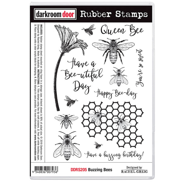 Darkroom Door - Rubber Stamp Set - Buzzing Bees