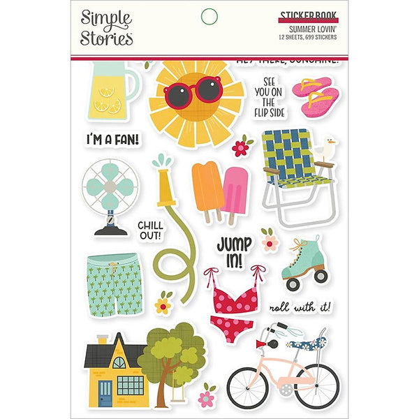 Simple Stories - Summer Lovin - Sticker Book 12/Sheets