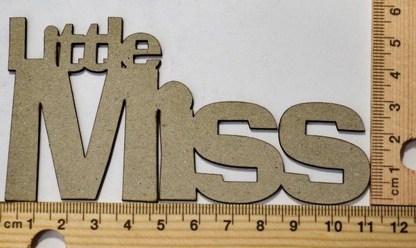 2 Crafty Chipboard - Little Miss