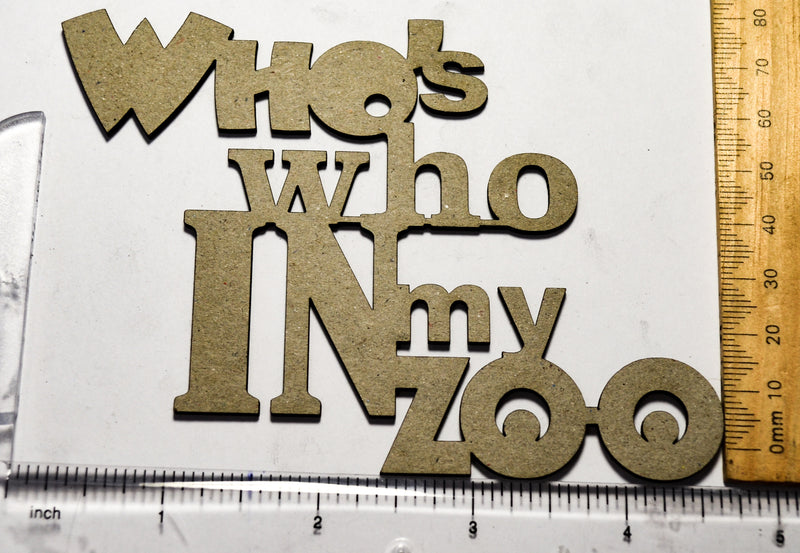 2 Crafty Chipboard - Who's Who in My Zoo