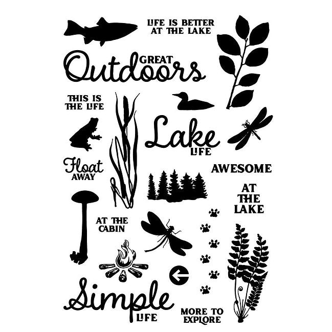 Simple Stories - Simple Vintage Lakeside - Clear Photopolymer Stamps