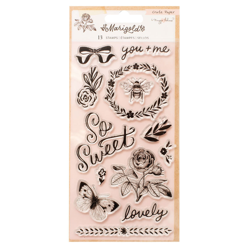 MAGGIE HOLMES - MARIGOLD - ACRYLIC STAMP (13 PIECE)