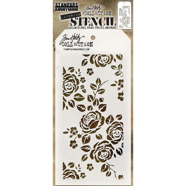 Tim Holtz - Stampers Anonymous - Layering Stencil - Roses