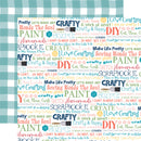 Echo Park - Craft & Create - 12 x 12 Paper - Crafty & Happy