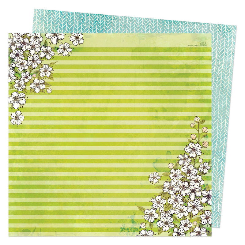 VICKI BOUTIN - FERNWOOD - 12 X 12 PATTERNED PAPER - HAPPINESS BLOOMS