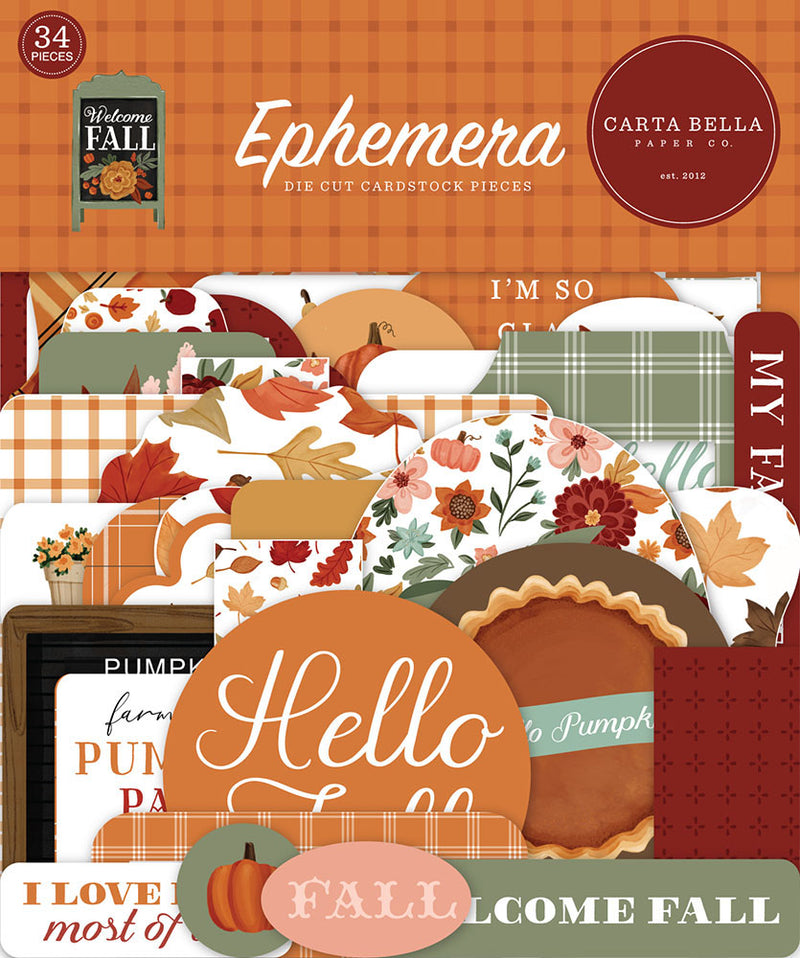 Carta Bella Paper - Welcome Fall - Ephemera