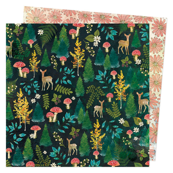 VICKI BOUTIN - FERNWOOD - 12 X 12 PATTERNED PAPER - INTO THE WOODS