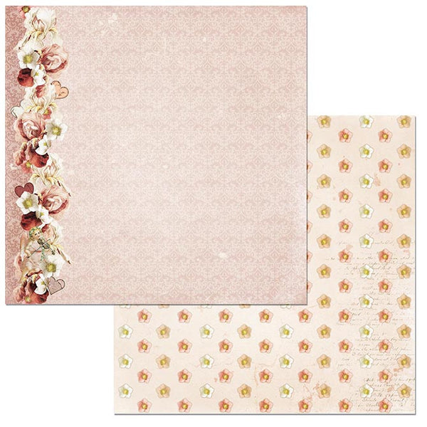 BO BUNNY - PATTERNED PAPER 12X12 - ONLY YOU - DARLING