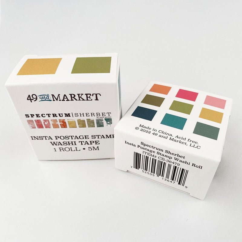 49 and Market - Spectrum Sherbet - Washi Tape - Insta Postage Stamp