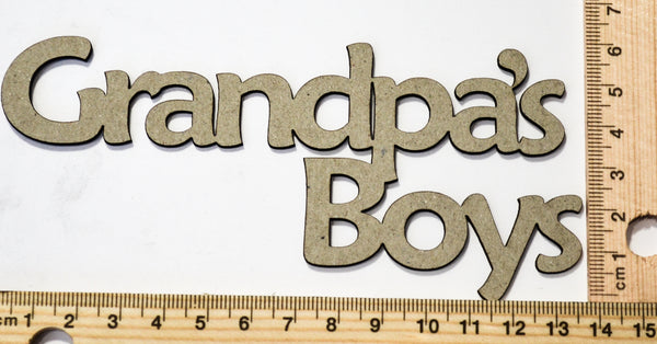 2 Crafty Chipboard - Grandpa's Boys